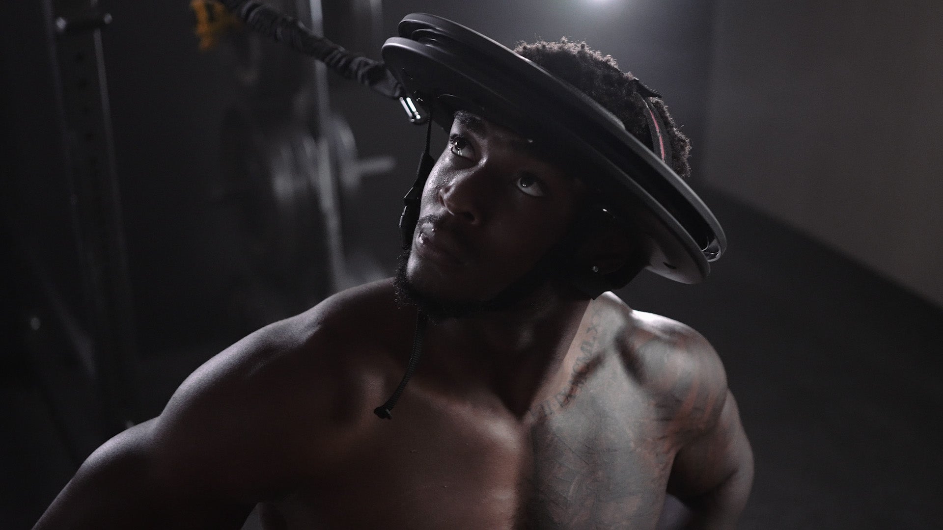 Athlete using Iron Neck