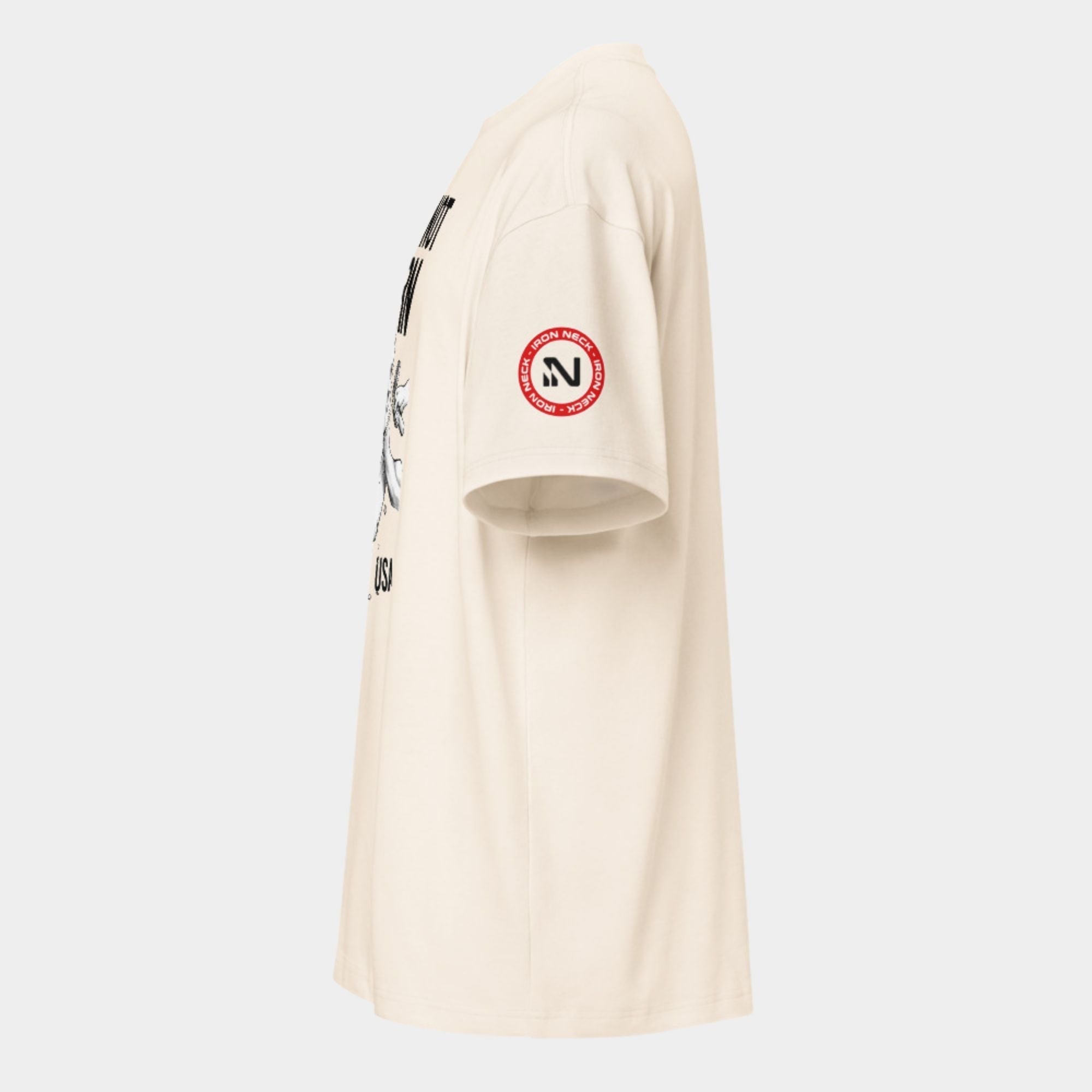 'Built Not Born' Box Tee - Vintage White Apparel Iron Neck