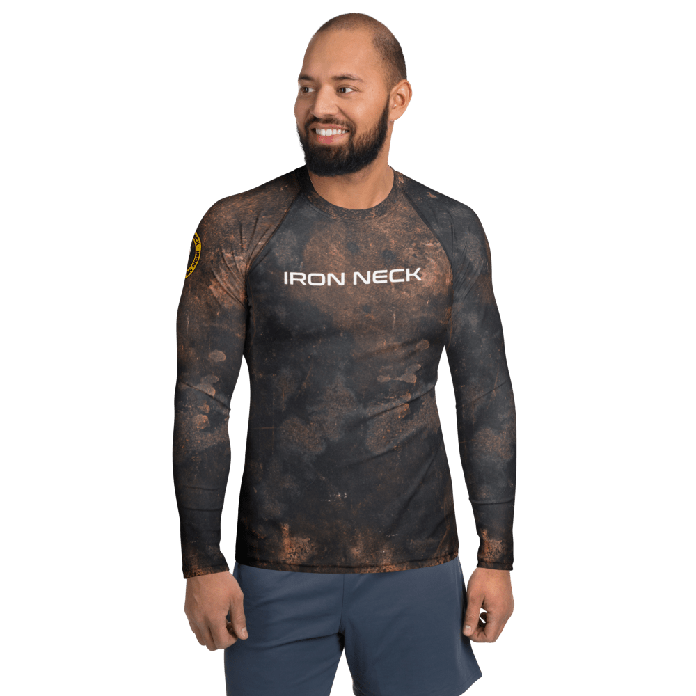 Built Not Born LS BJJ Rash Guard - Grunge Apparel Iron Neck