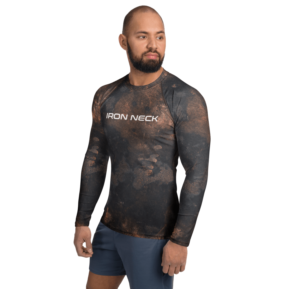 Built Not Born LS BJJ Rash Guard - Grunge Apparel Iron Neck