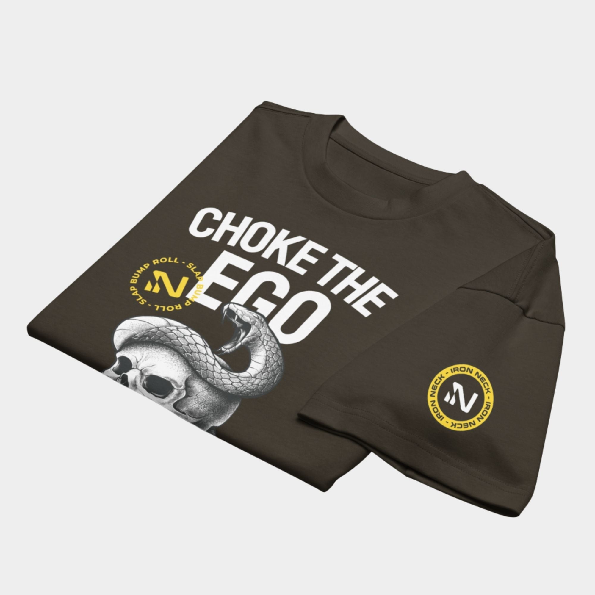 'Choke The Ego' Box Tee - Vintage Black Apparel Iron Neck