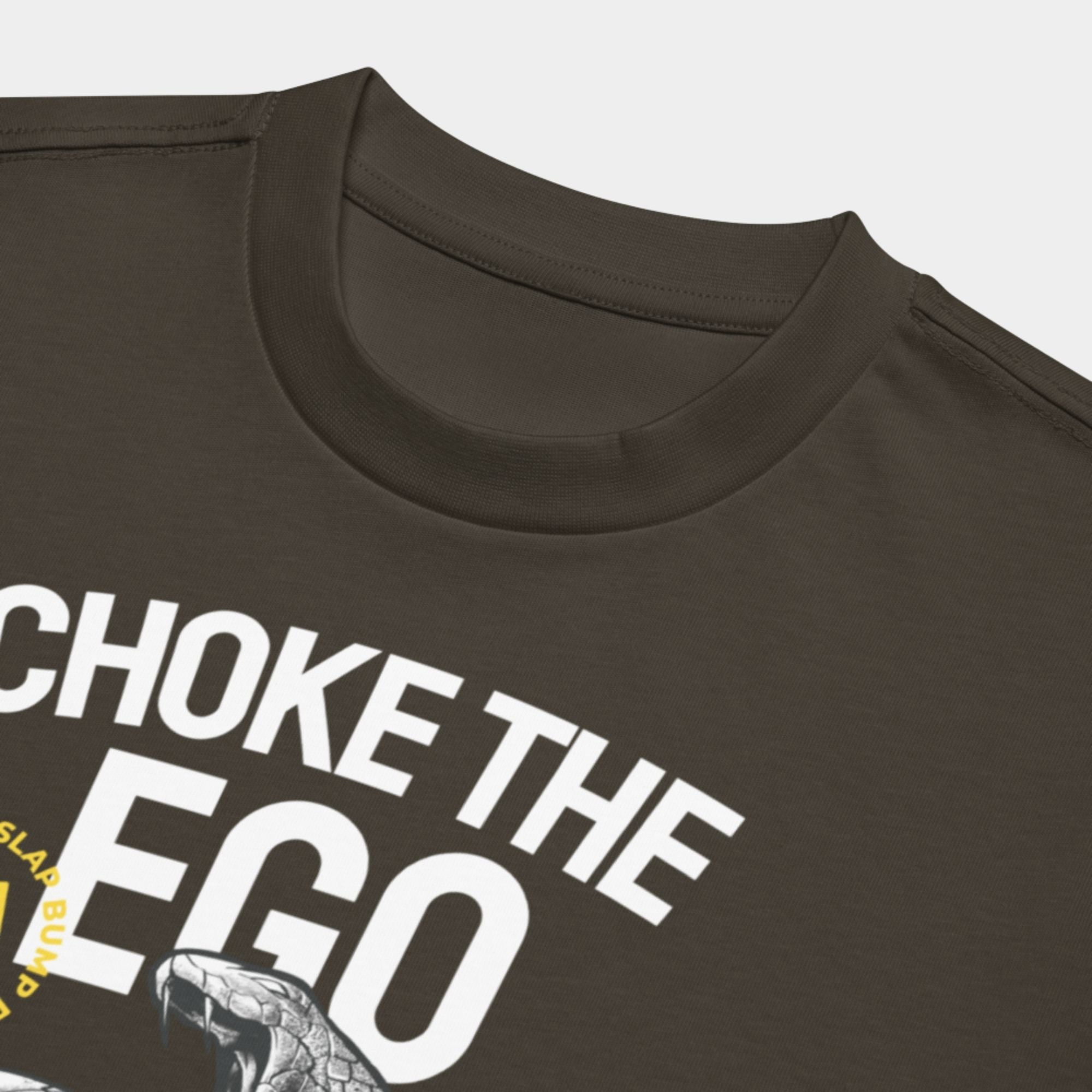 'Choke The Ego' Box Tee - Vintage Black Apparel Iron Neck