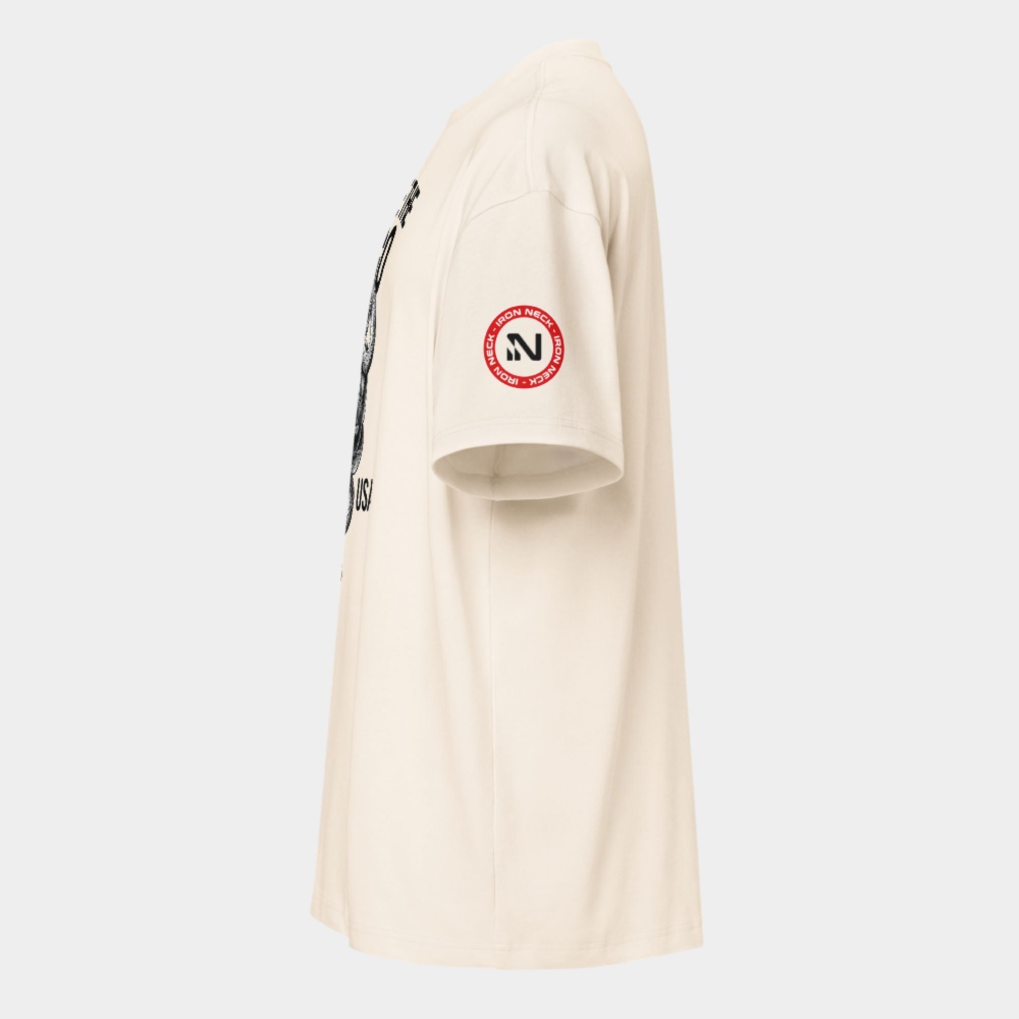 'Choke The Ego' Box Tee - Vintage White Apparel Iron Neck