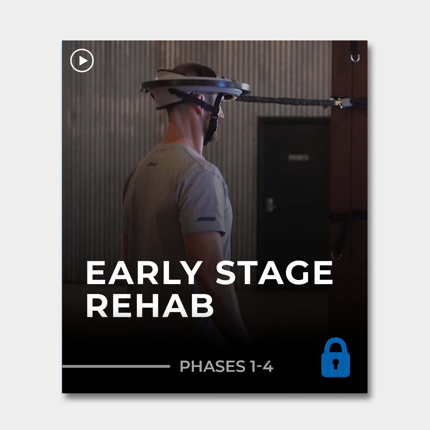 Early Stage Rehab Program (Phase 1-4) Training Lab™ Iron Neck