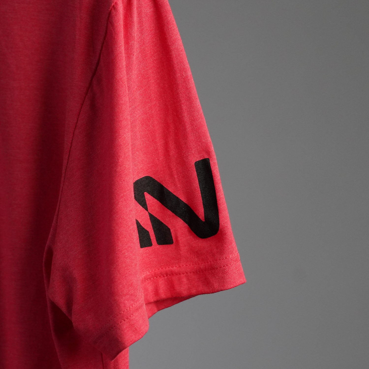 Crew Neck T Shirt with Sleeve Print Apparel Iron Neck
