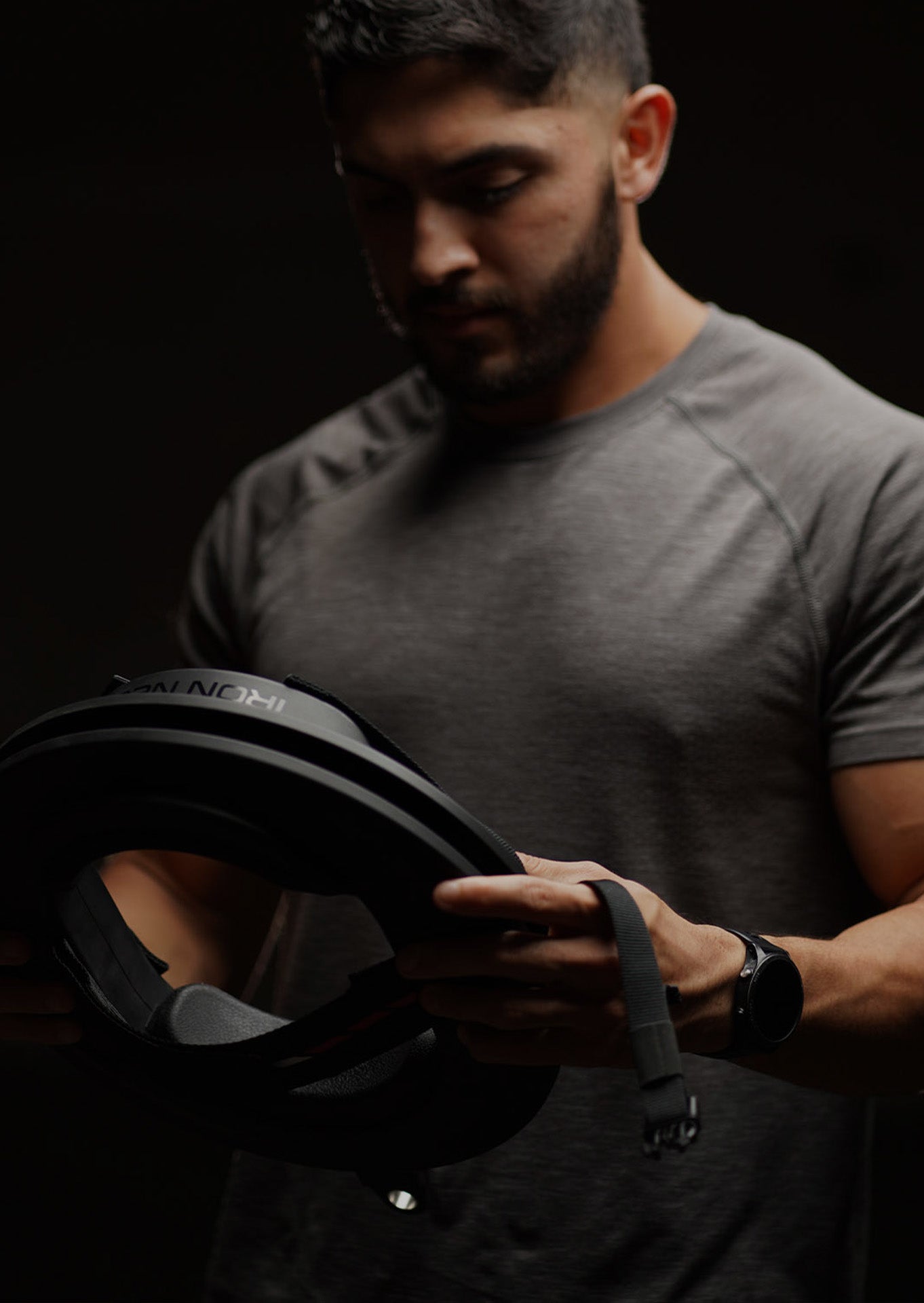 Tactical Athlete Using Iron Neck
