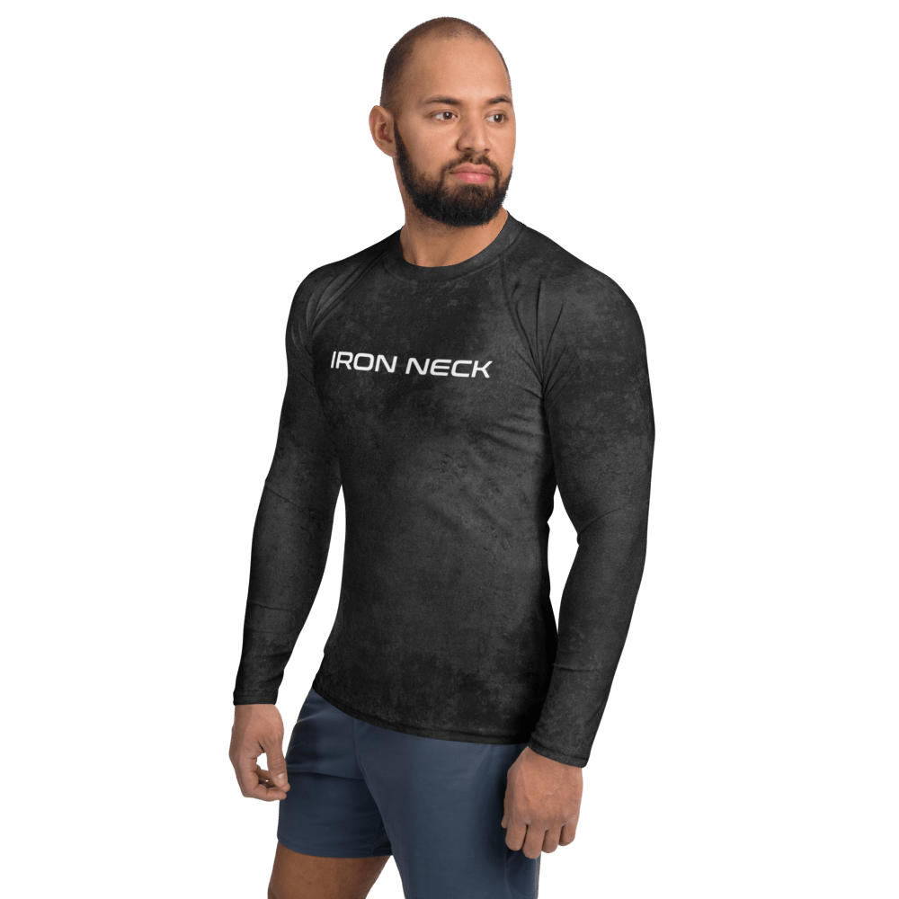 Choke The Ego LS BJJ Rash Guard - Black Apparel Iron Neck