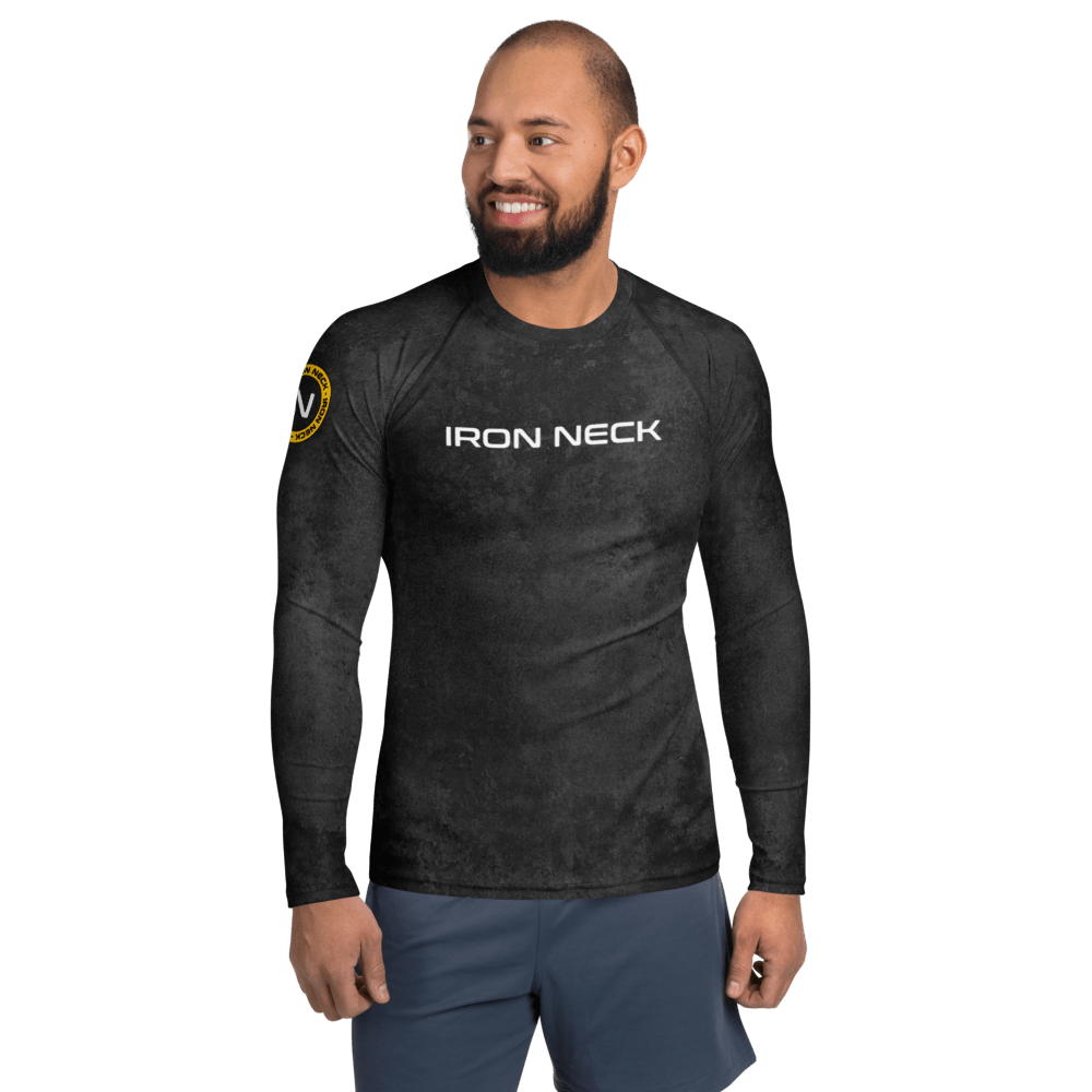 Choke The Ego LS BJJ Rash Guard - Black Apparel Iron Neck