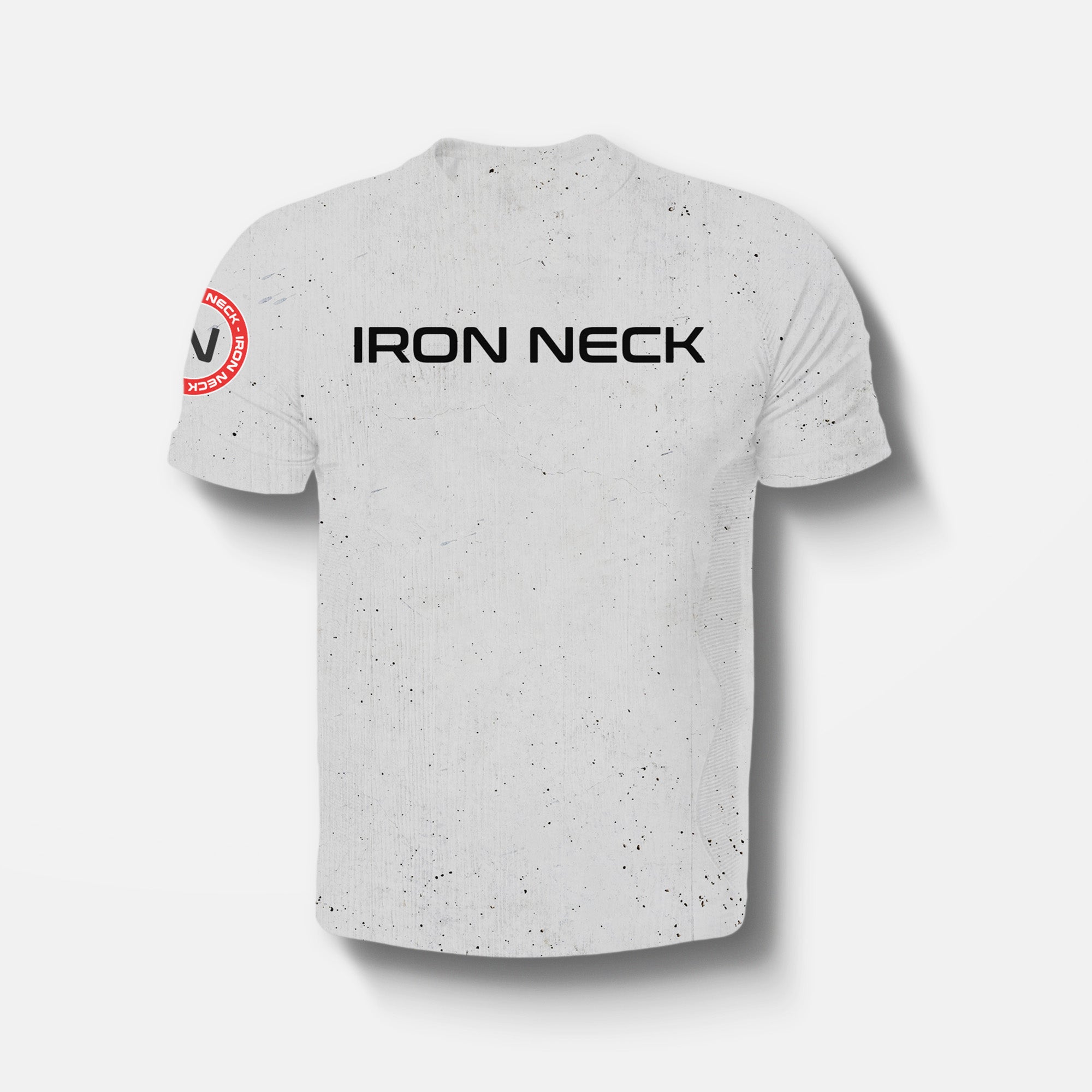 Choke The Ego SS BJJ Rash Guard - White Apparel Iron Neck