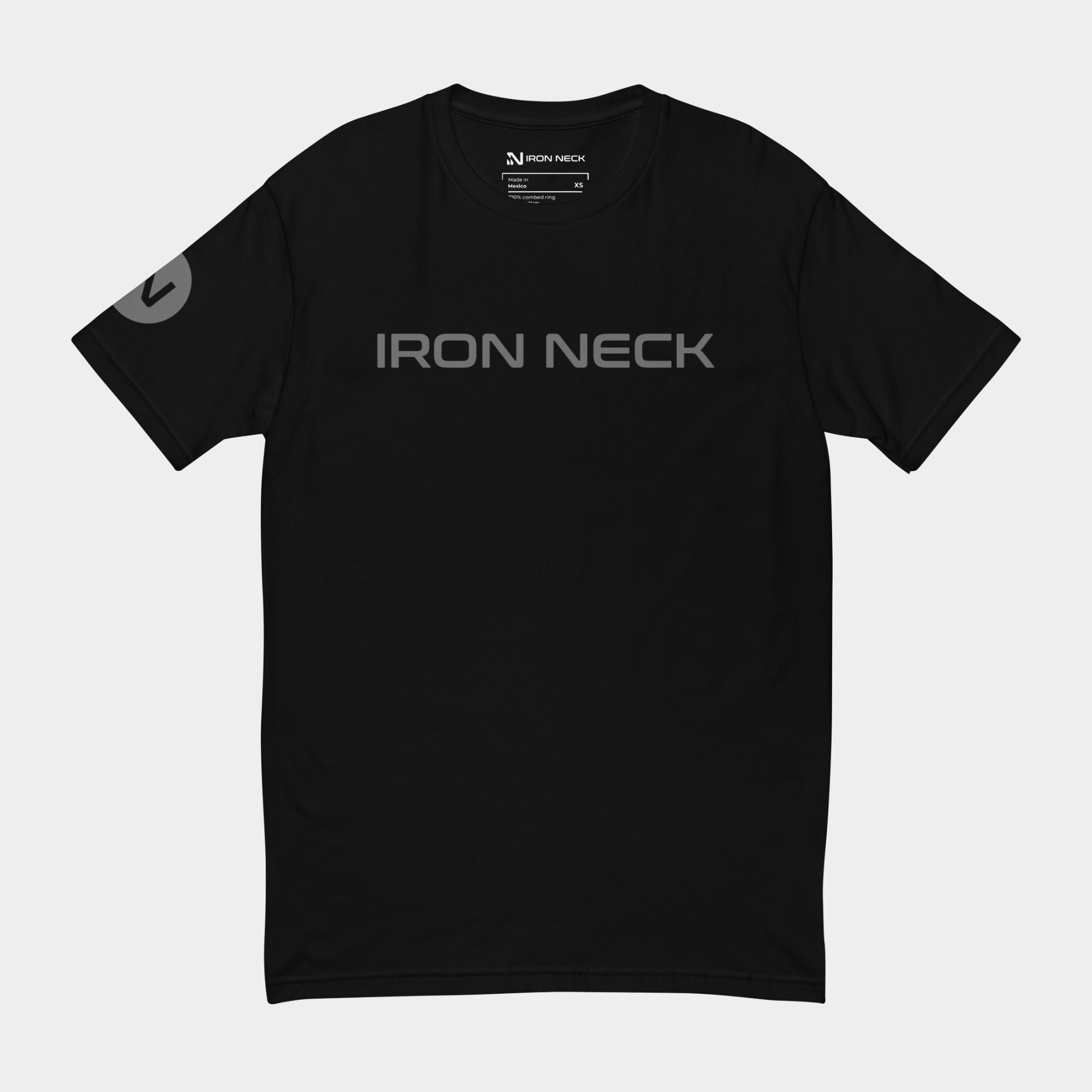 IN Core Fitted Tee Shirt - Black Apparel Iron Neck