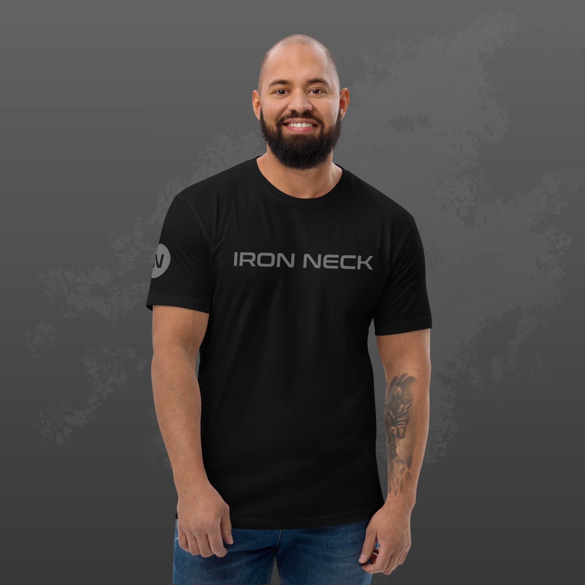 IN Core SS Tee Shirt - Black Apparel Iron Neck