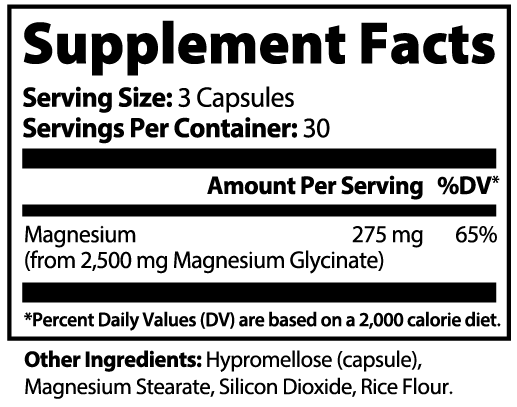 Magnesium Glycinate Vitamins & Minerals Iron Neck