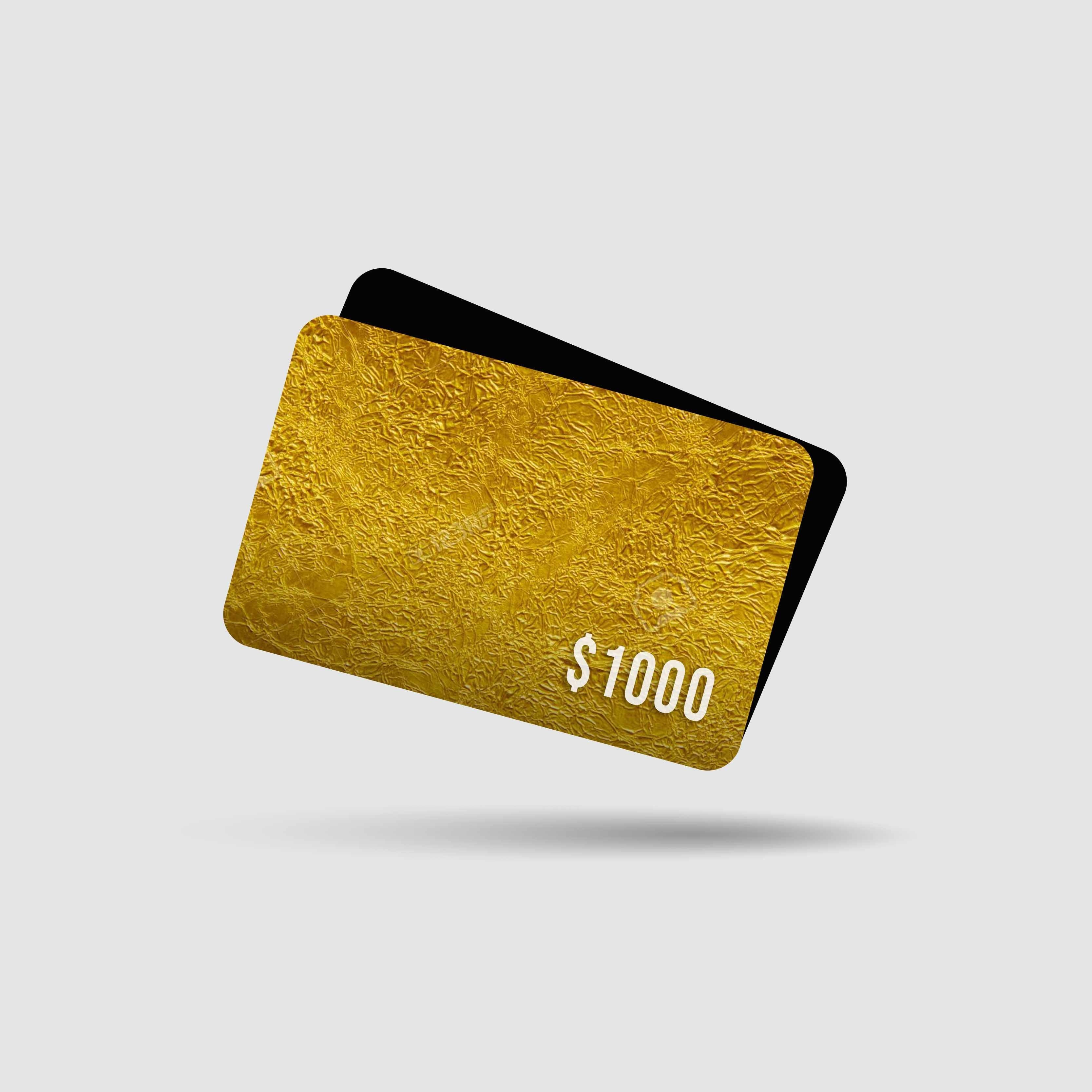 Gift Card Gift Card Iron Neck $1000  