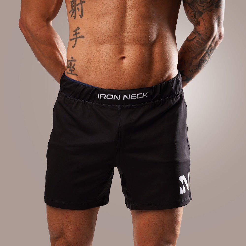 Commando™ 5" Inseam Training Shorts - Black Apparel Iron Neck   